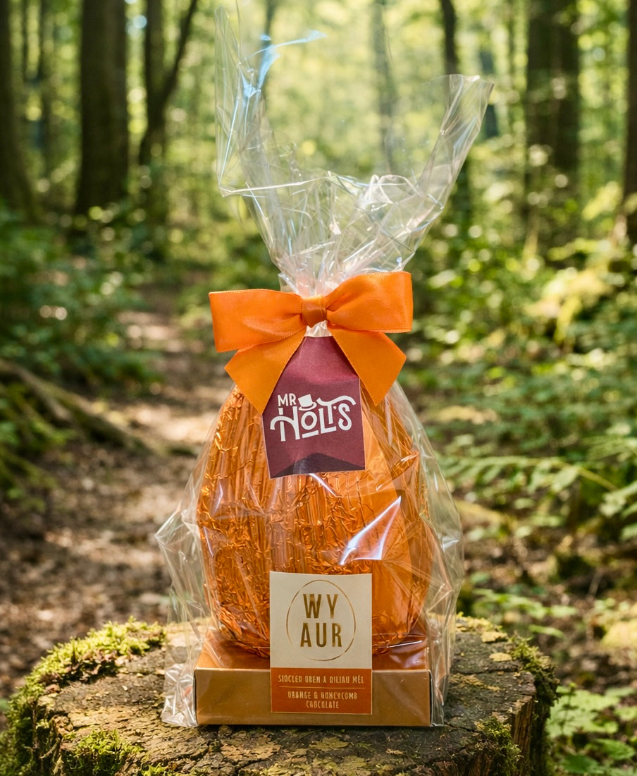 Mr Holt's Thick Honeycomb Easter Egg - Orange Milk Chocolate