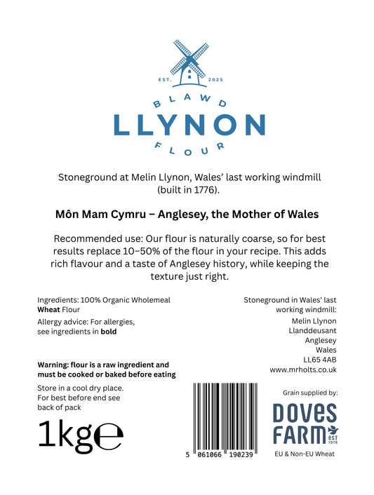 Blawd Llynon Flour - Wholemeal 1kg